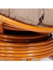 Кресло-качалка "PAPASAN" w 23/01 B / с подушкой / Cognac (коньяк), экошерсть Коричневый, 1811-5 в Луганске, ЛНР